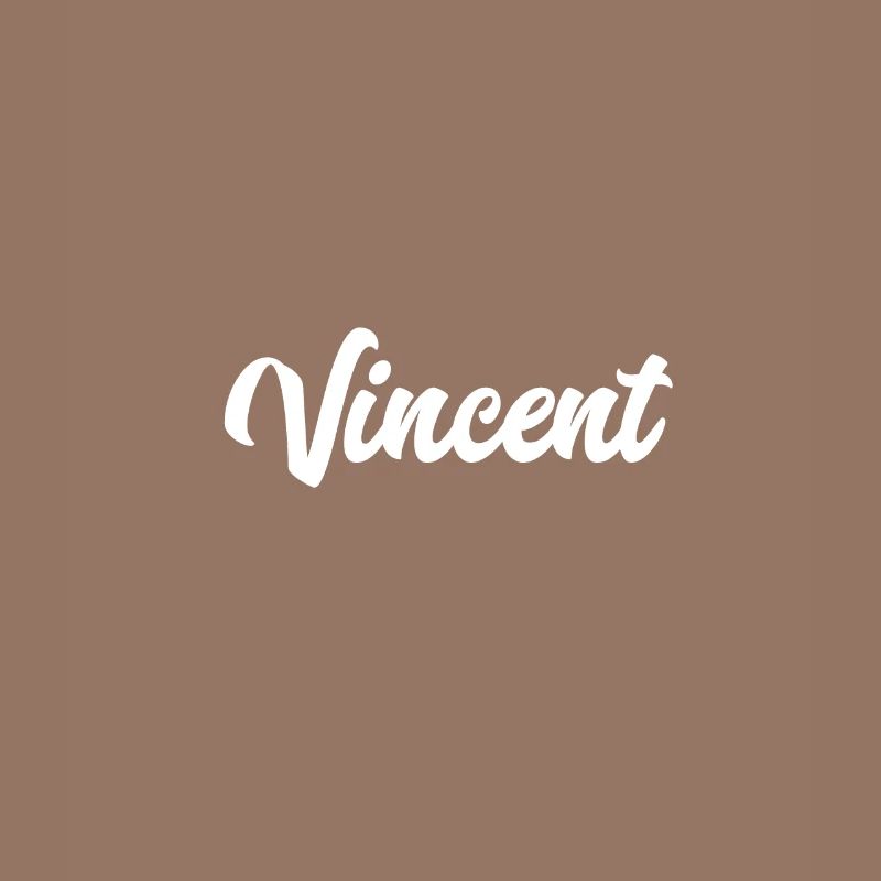 Vincent Custom Text Geburtstagsname