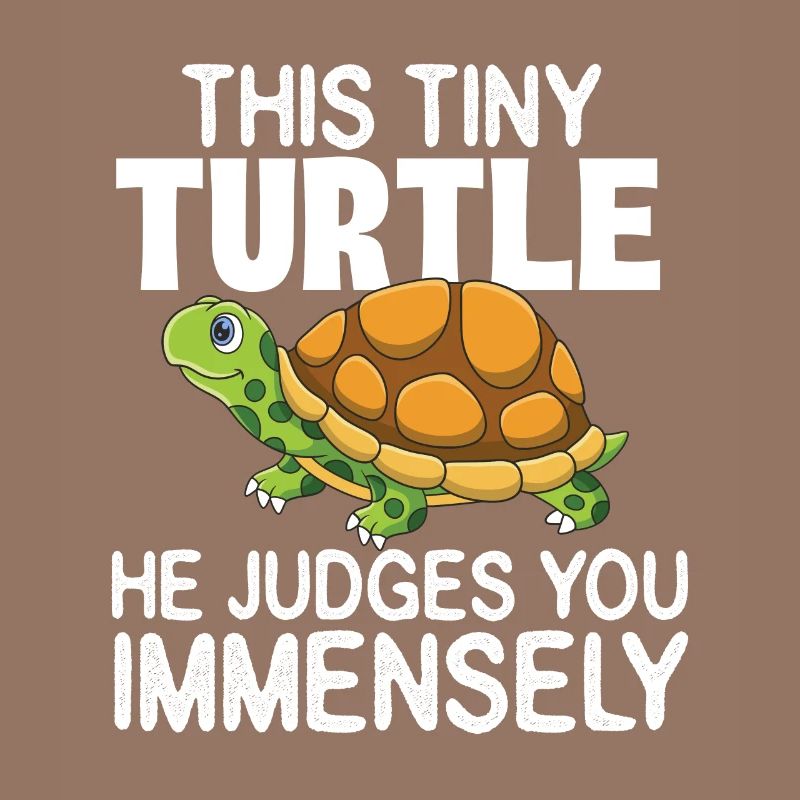 This Tiny Turtle He Judges You Immensely