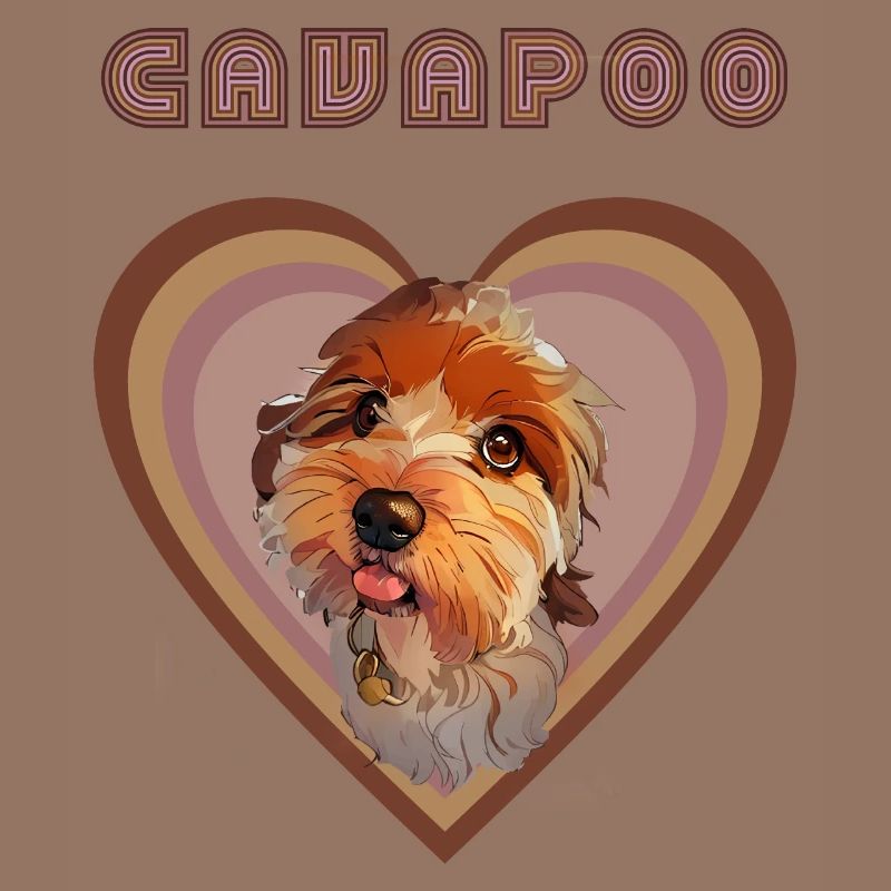 Cavapoo-Herz (Herbst)