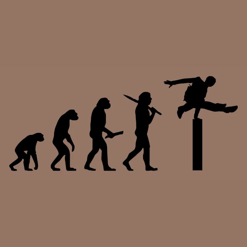 Evolution Parkour Parkourläufer Geschenk Hindernis