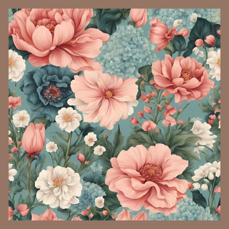 Spring Summer Blooming Floral Pattern