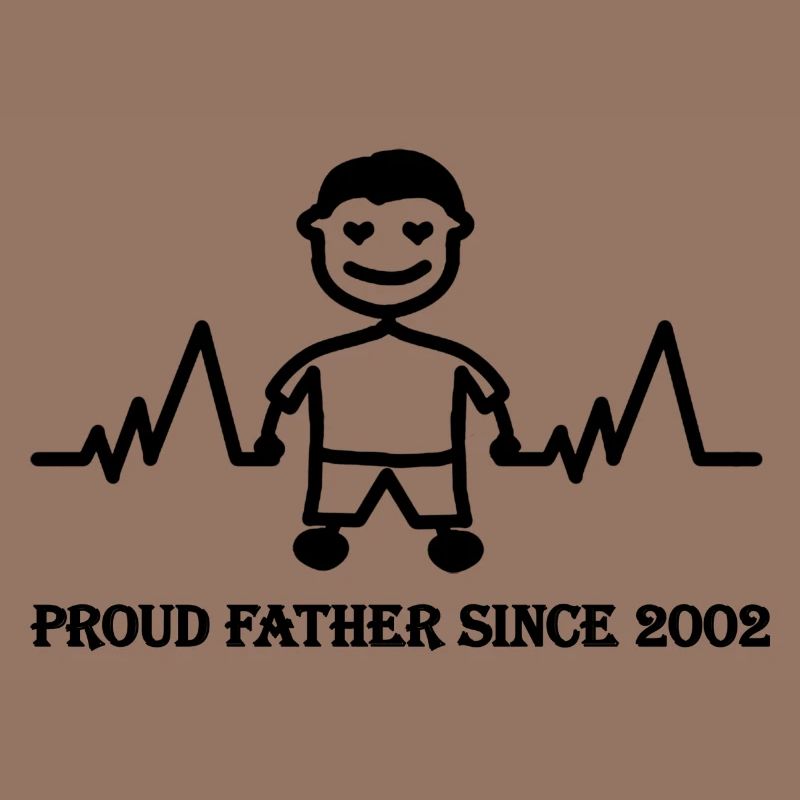 Stolzer Vater seit 2002 eines Jungen
