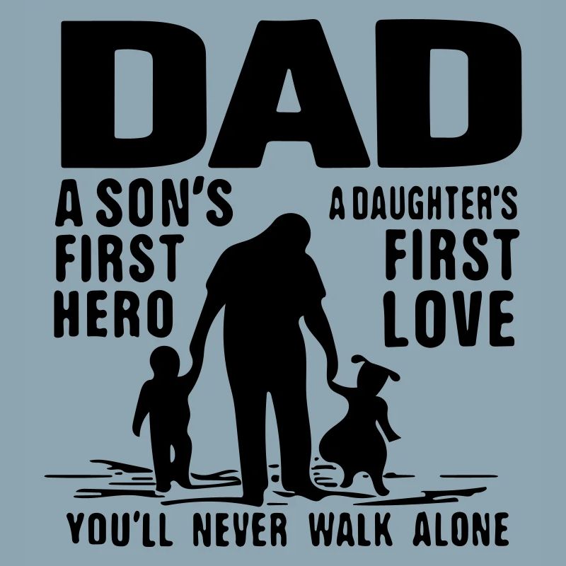 Papa, der erste Held eines Sohnes, die erste Liebe einer Tochter