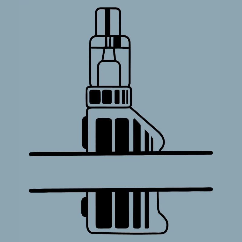 Vape-Silhouette mit Textfeld
