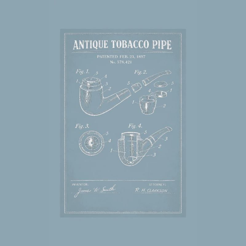 Plan de pipe à tabac ancienne