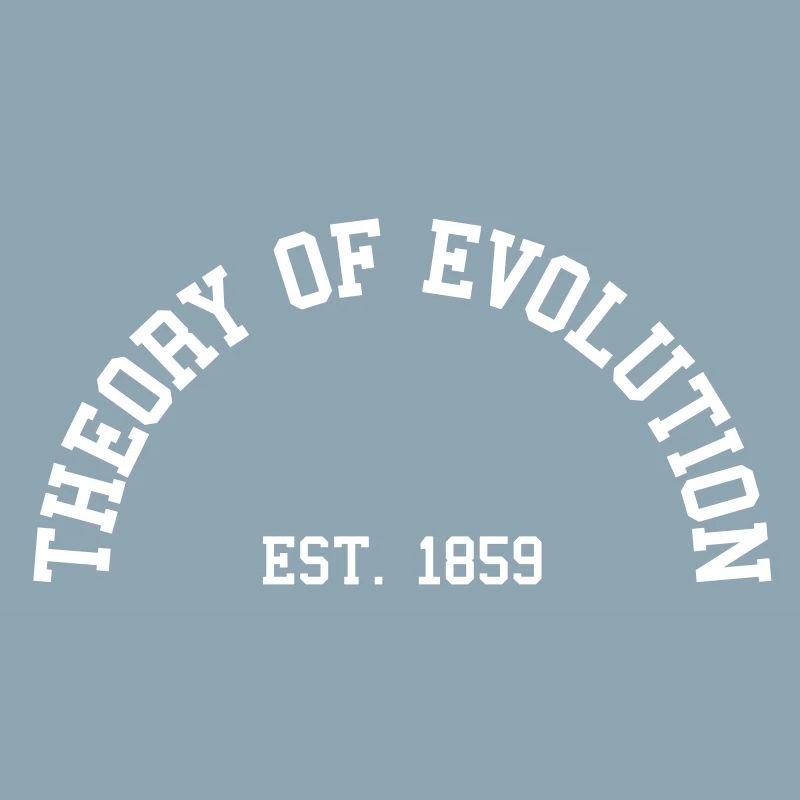 Theorie der Evolution - Est. 1859 (Half-Kreis)