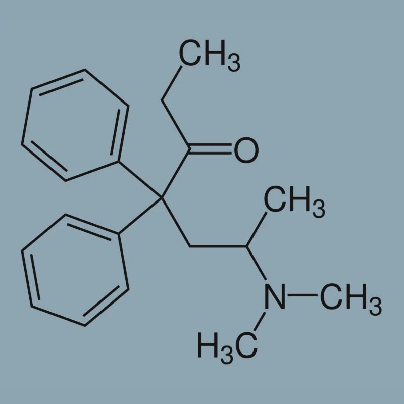 Methadone structural formula