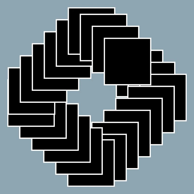 black squares composition design