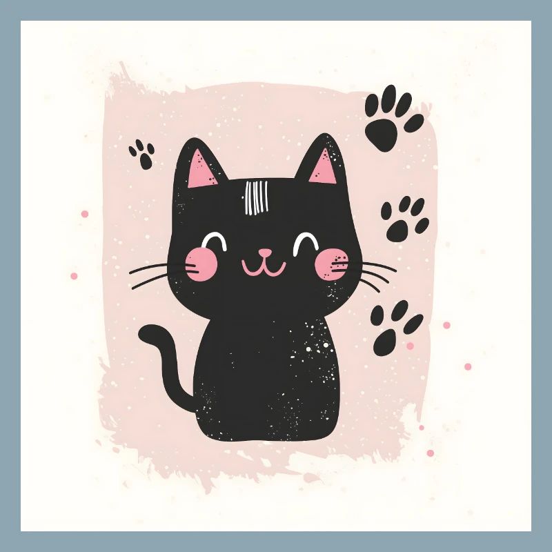 POD Chat empreinte 4