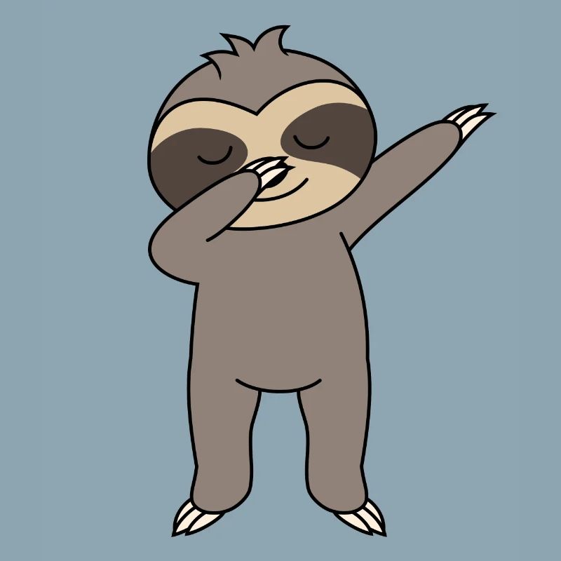 dabbing sloth