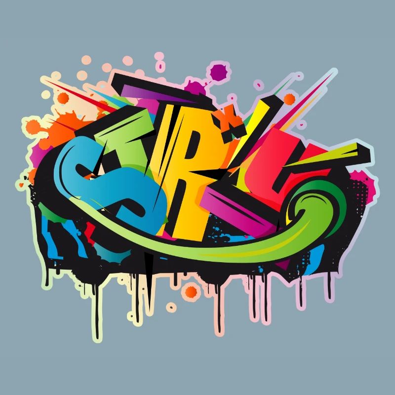 graffiti d’art urbain coloré cool comme STYLE-WRITING