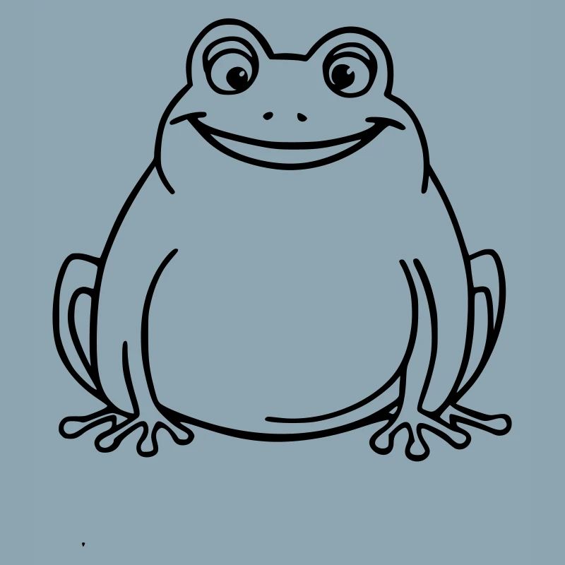 grenouille drôle comme illustration vectorielle