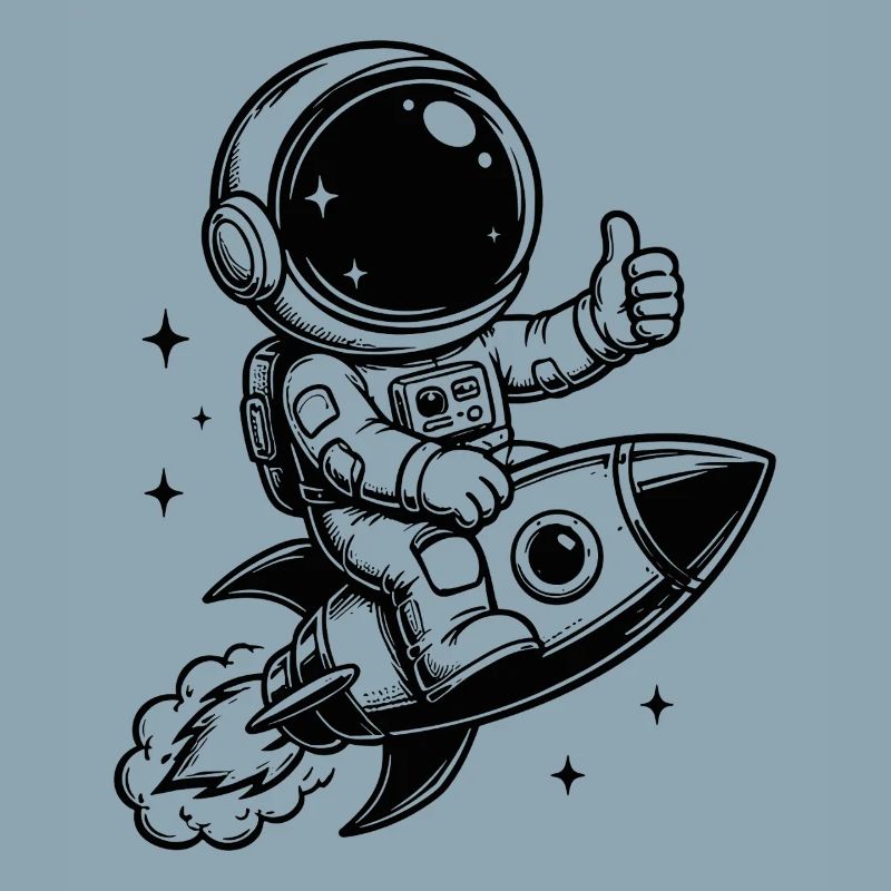 Astronaute en aventure spatiale