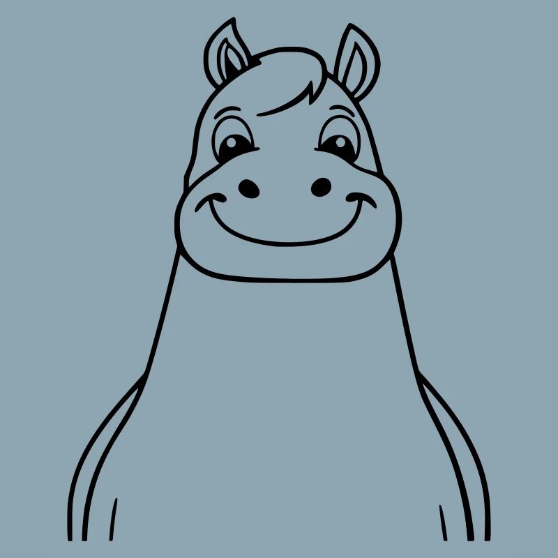 cheval heureux comme illustration vectorielle