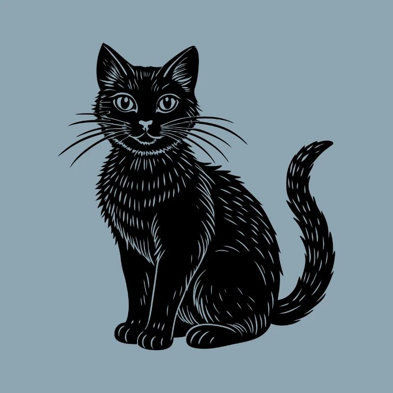 Schwarze Katze