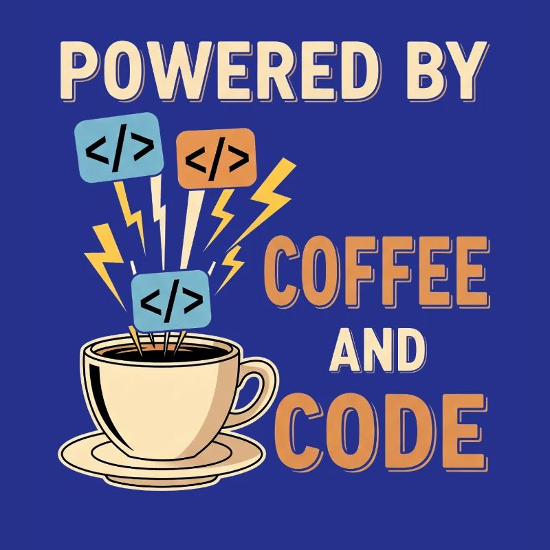 Programmierer Kaffee Motiv Design