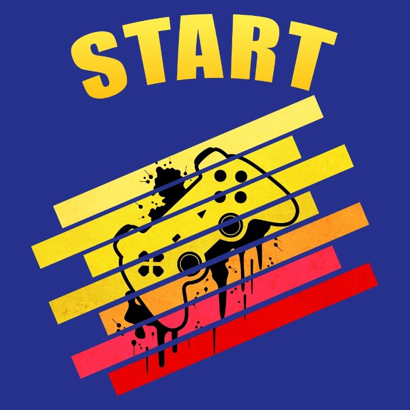 Retro Vintage Start Gaming Controller | Neon Graff
