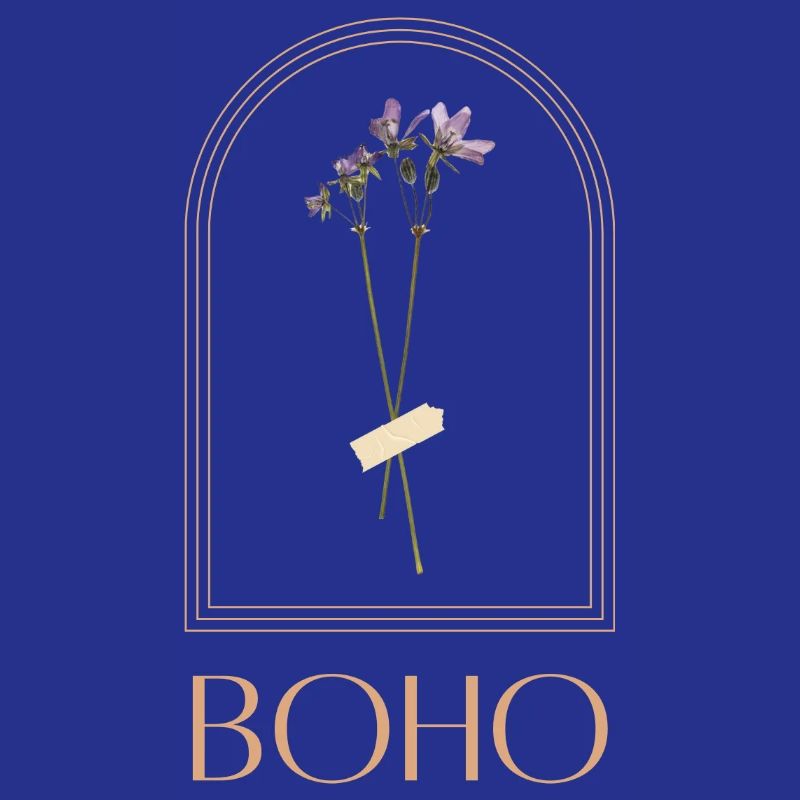 Boho Blütenstrauß im Bogenrahmen