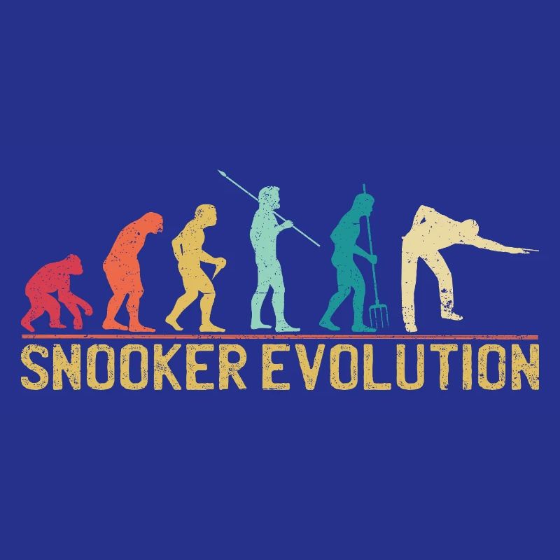 Silhouette de l'évolution du snooker
