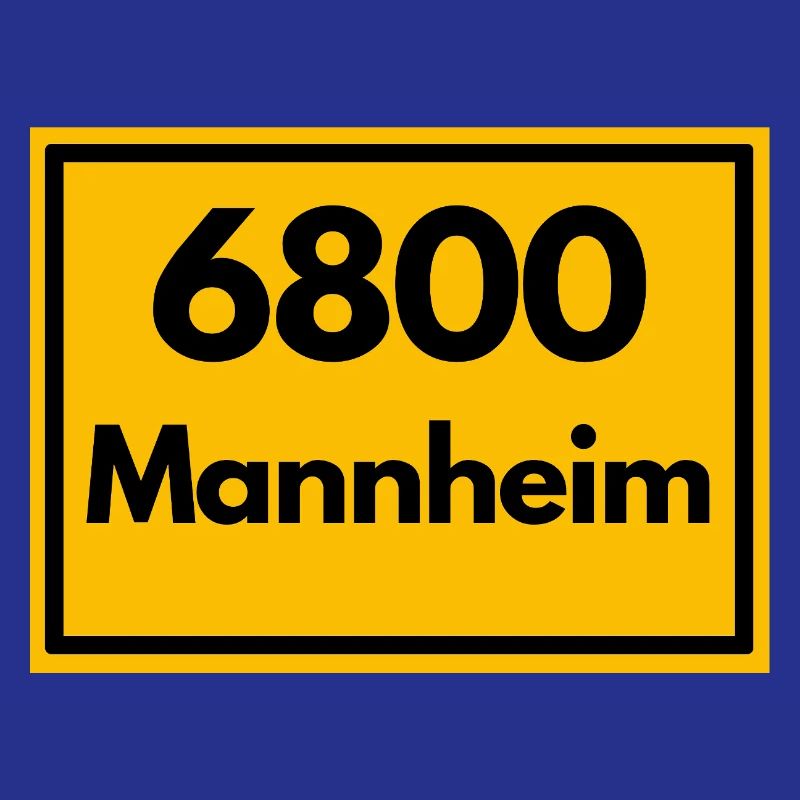 OLD POSTCODE POSTCODE RETRO 6800 MANNHEIM Squares