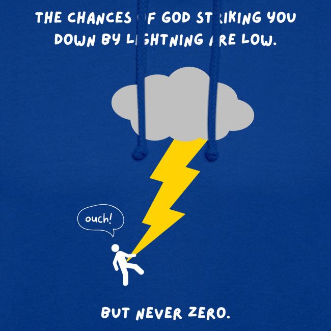 THE CHANCES OF GOD STRIKING YOU DOWN.....