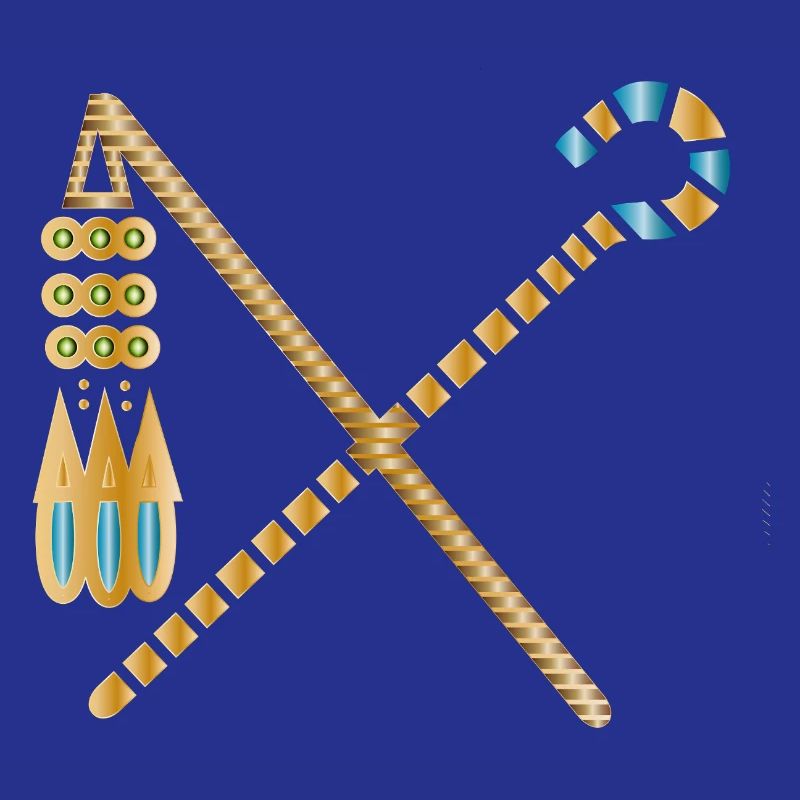 Golden Pharaoh's Scepter – Hook and Flail