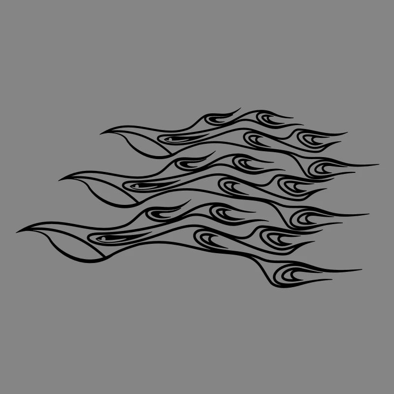 Fire flame formation cool