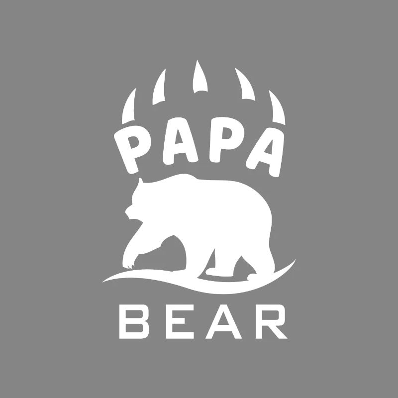 Papa Bär Bear Papi Vater Dad Daddy Shirt