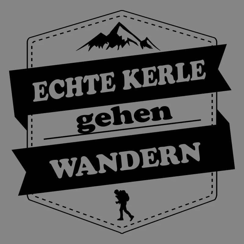 echte kerle gehen wandern