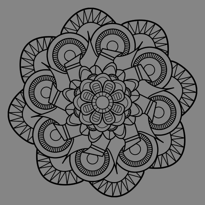 Vea-art Mandala Muster: Weitläufige Blume.