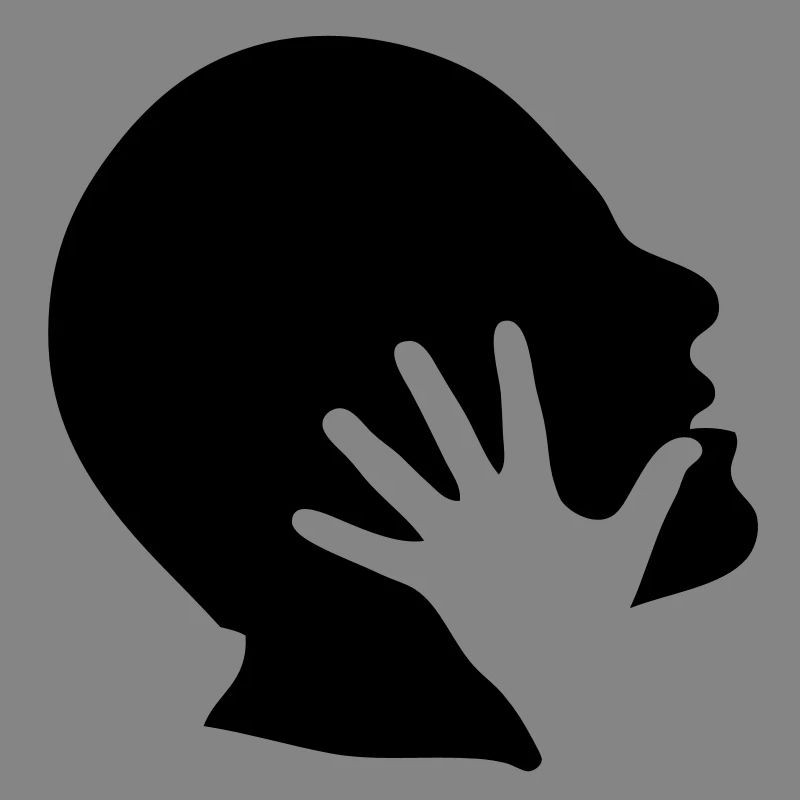 head profile head hand hand claque1