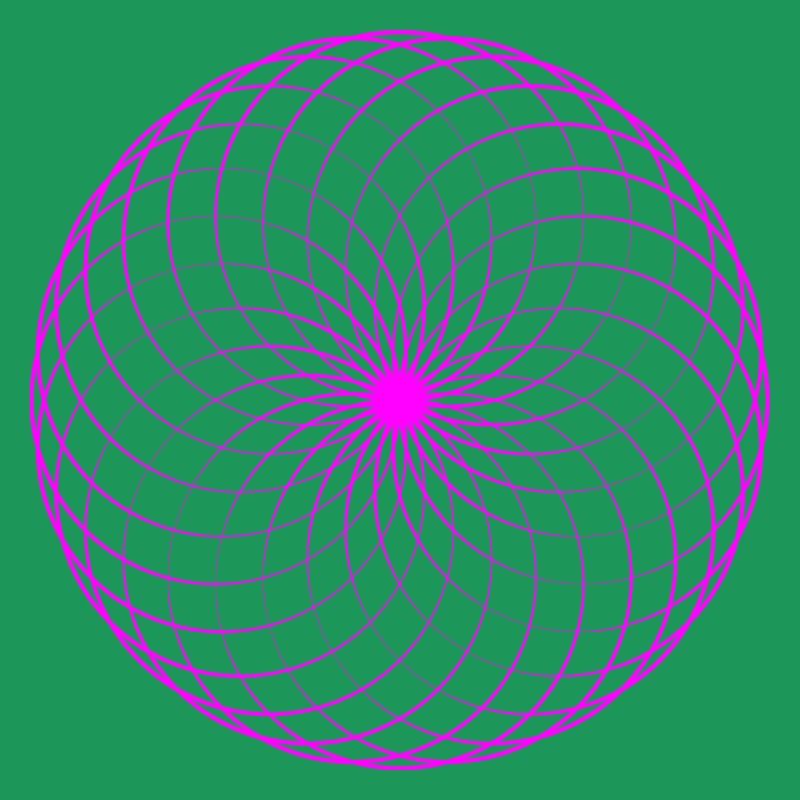 Neon spiral net torus