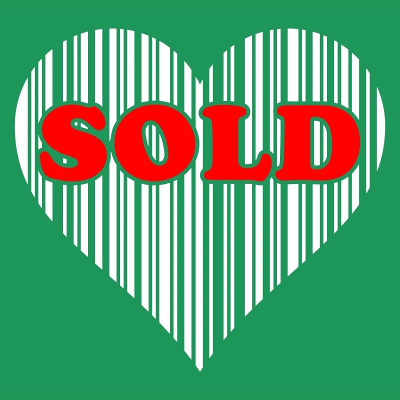 Coeur Barcode Love – Vendu Code Barcode Cadeau