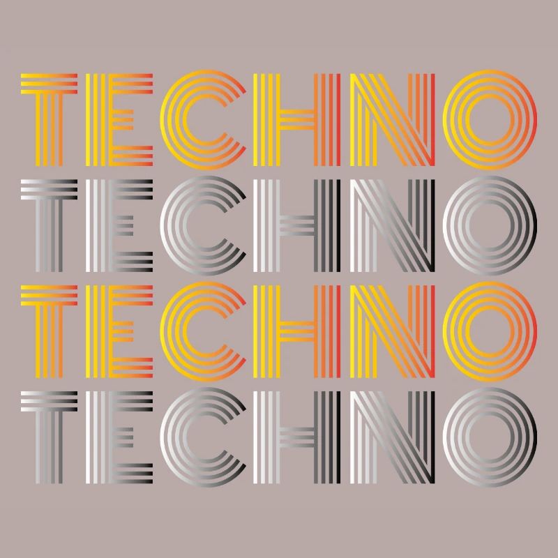 Techno Techno Techno Techno Techno chemise minimale