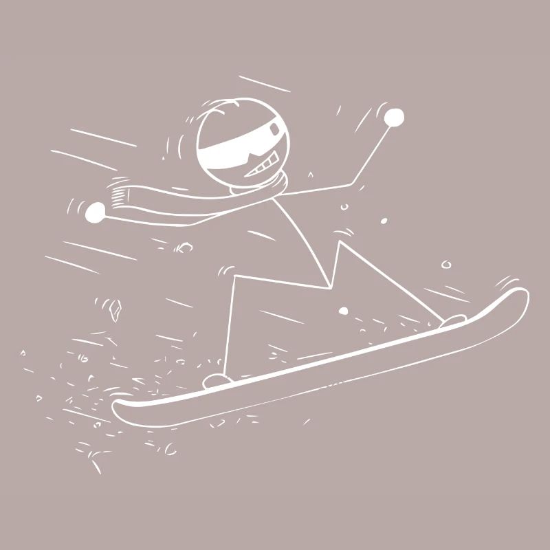 Cavalier de snowboard de saut