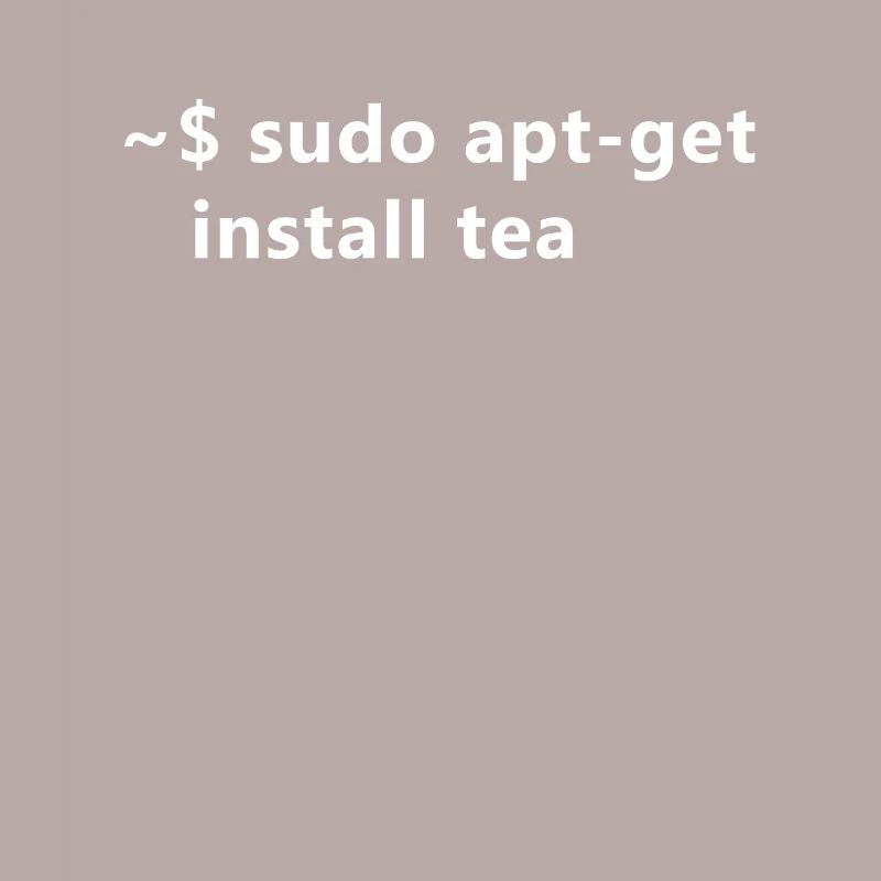 Sysadmin Linux Sudo Apt-Get Install Tea