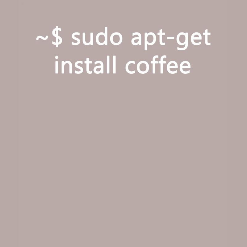 Sysadmin Linux Sudo Apt-Get Install Coffee