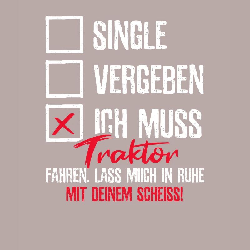 Single Traktor Bauer Farmer