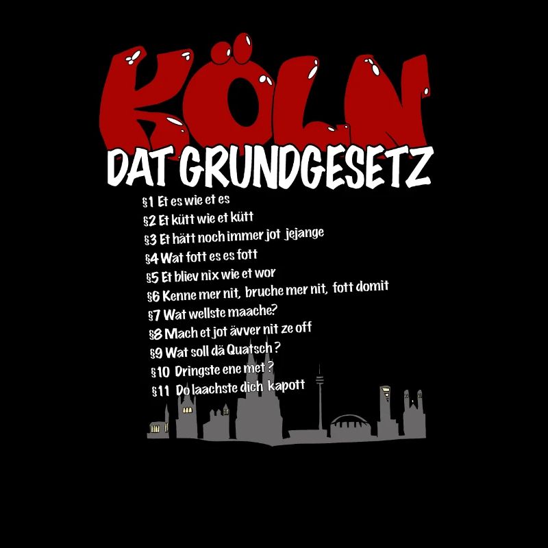 Köln das Kölsche Grundgesetz 11 Kölner Paragraphen