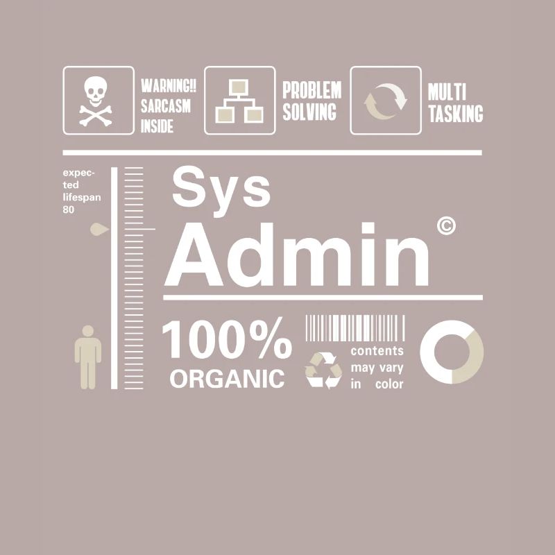 sys admin Inhalt Ironie Humor Computer Nerd pc cor
