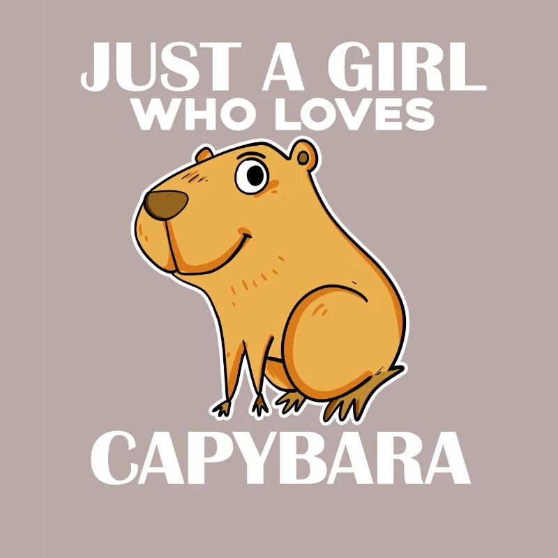 Capybara Mädchen Spruch