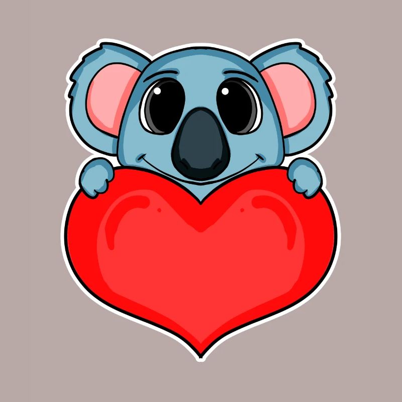 Koala mit Herz - Liebe Romantisch