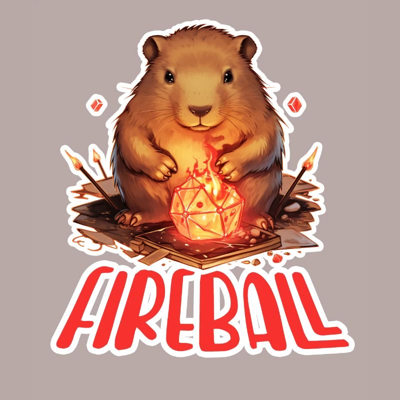 Capybara Mage – Conception de RPG boule de feu