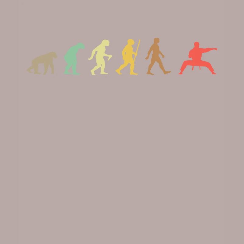 Vintage Judo Retro Kampfkunst Evolution