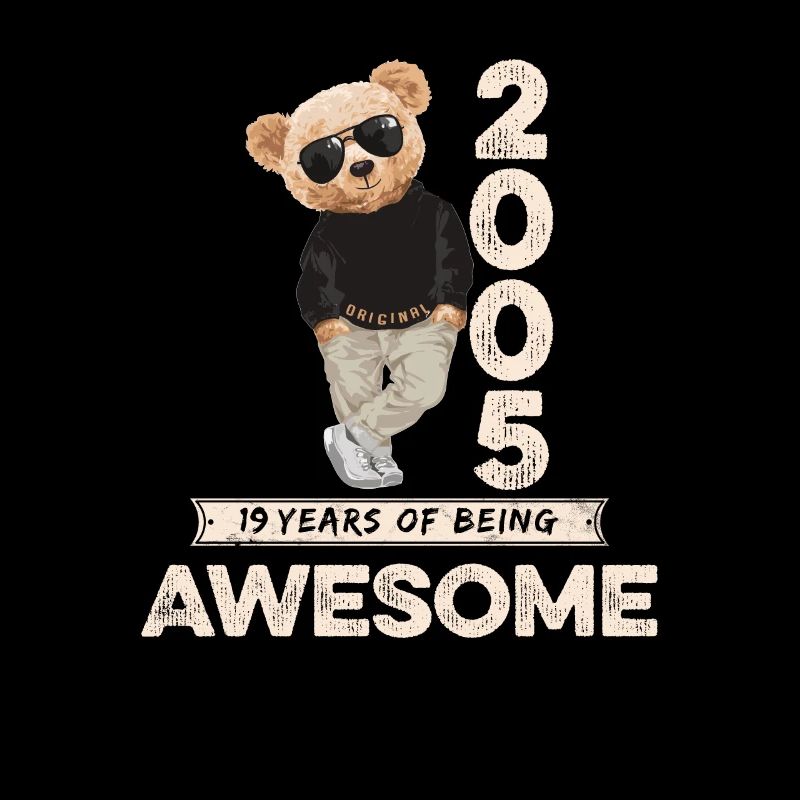 2005 Birthday Teddy Bear Being Awesome Orignal