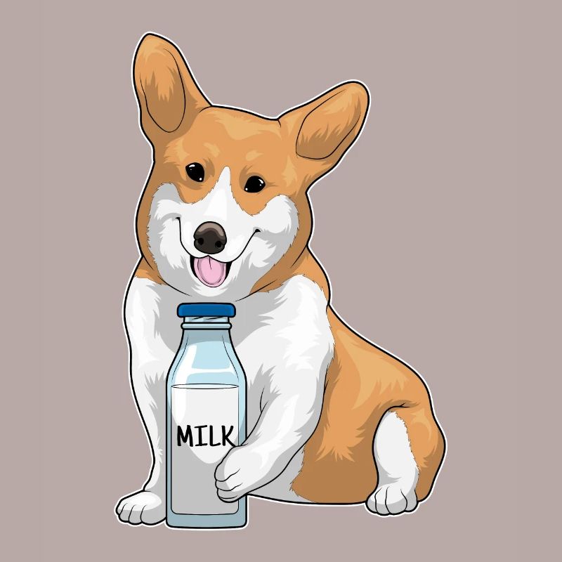 Corgi Milch