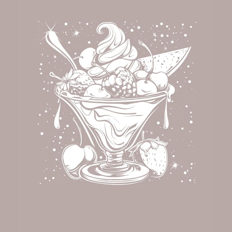 Dessin de coupe glacée