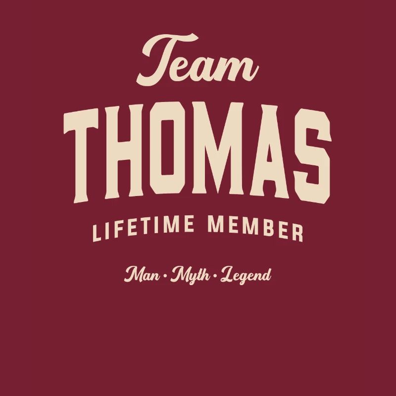Team Thomas Lifetime Member Name Thomas