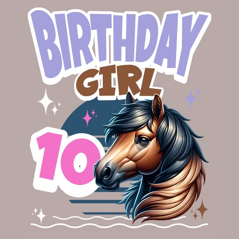 Pferd 10. Geburtstag Mädchen Kinder