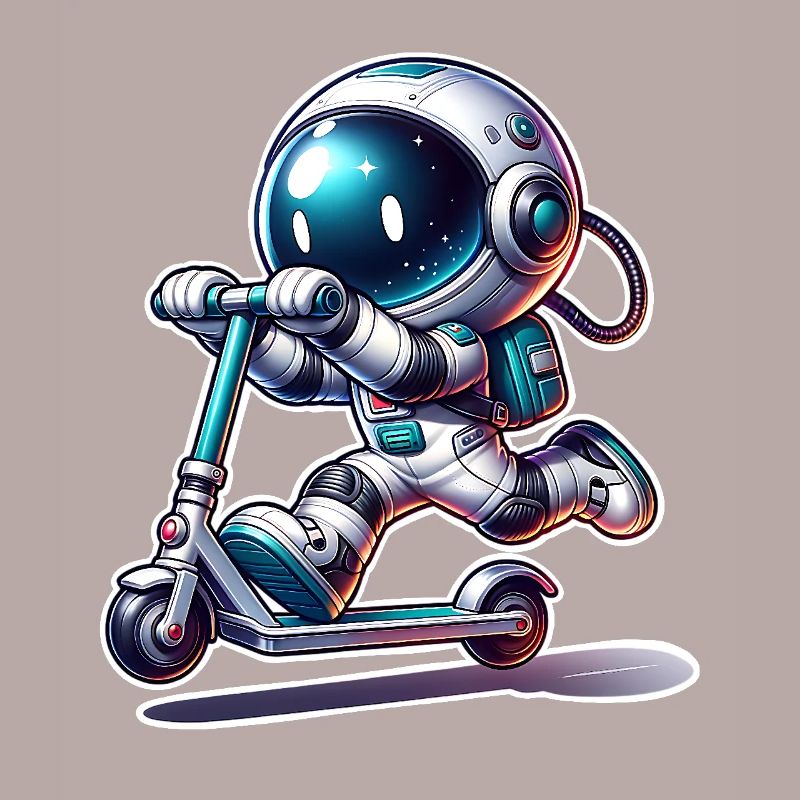 E-Scooter E-Roller Astronaut Scooter